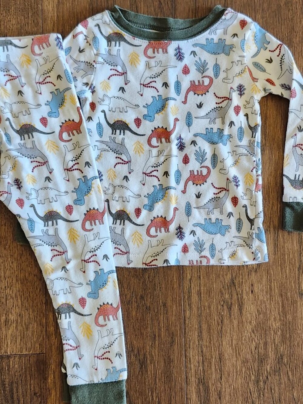 Wonder Nation Dinosaur Pajama Set – Toddler 2T – VGUC
